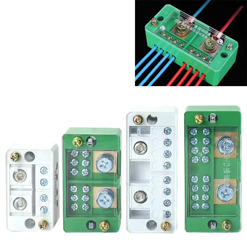 Caixa de Junção Fj6 Jhd em 1-in Multiple-out Conector do Fio do Medidor Elétrico Bloco Terminal do Divisor 3-in Caixa de Distribuição 4-in