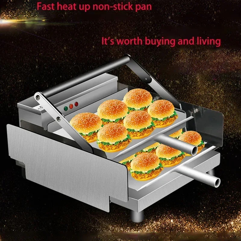 New GF-211A New Hamburger Machine Small Bread Embryo Heating Machine Baking Bag Baking Automatic Hamburger Equipment