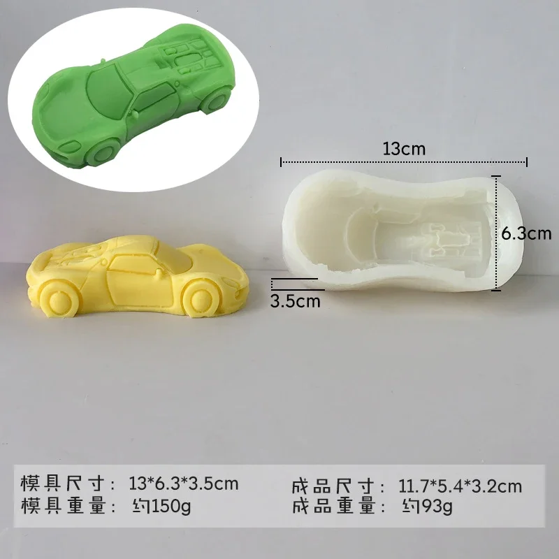 4 Stampi In Silicone Per Candele A Forma Di Autobus - Per Gesso, Resina, Sapone - Design Con Cuore - Multiuso