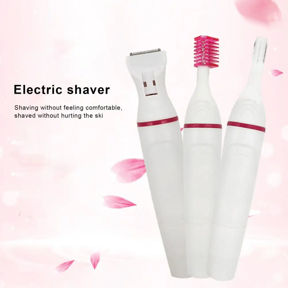 Practical Eyebrow Scissors Daily Using Ladies Electric Trimmer Painless Effortless Eyebrow Bikini Electric Trimmer