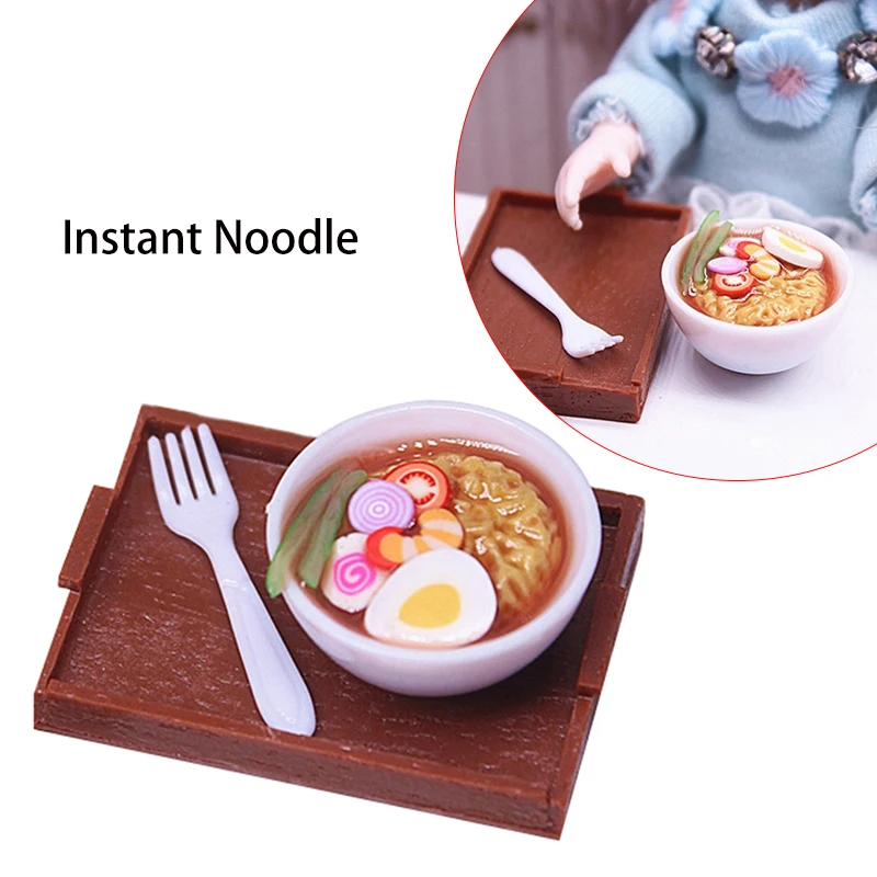 

1 комплект 1:6 1:12 миниатюрная миска для кукольного домика, лапша, суп, мини-ролевая игра, еда для куклы Blyth BJD 1/6, кухонные аксессуары для декора, игрушка