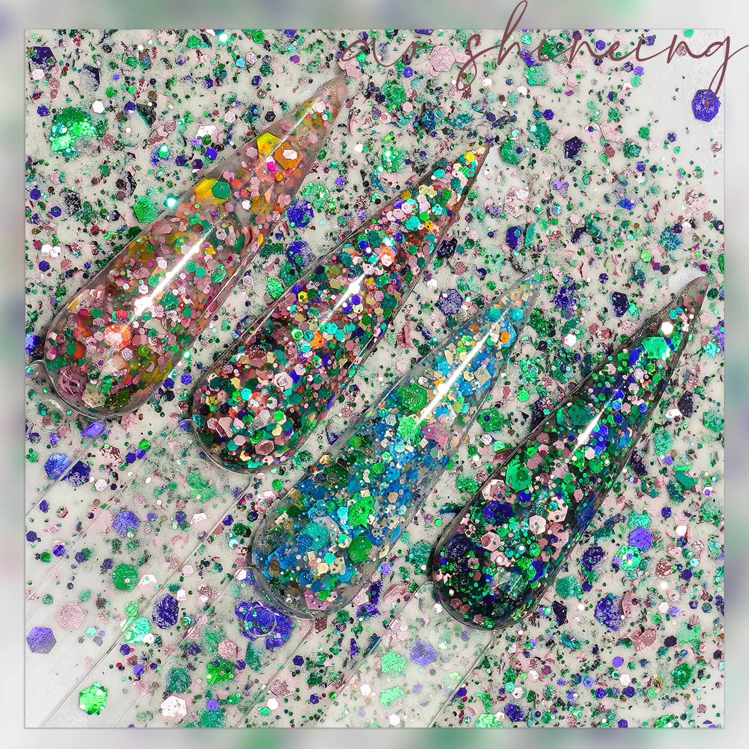 Bottle Dipping Acrylic Powder Nail Art Design Glitter 12 Colors Professional Manicure DIY Pigment Dust Decor