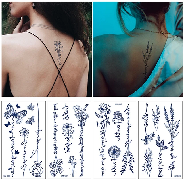 Em promoção! Impermeável Da Etiqueta Temporária Tatuagem Planta De