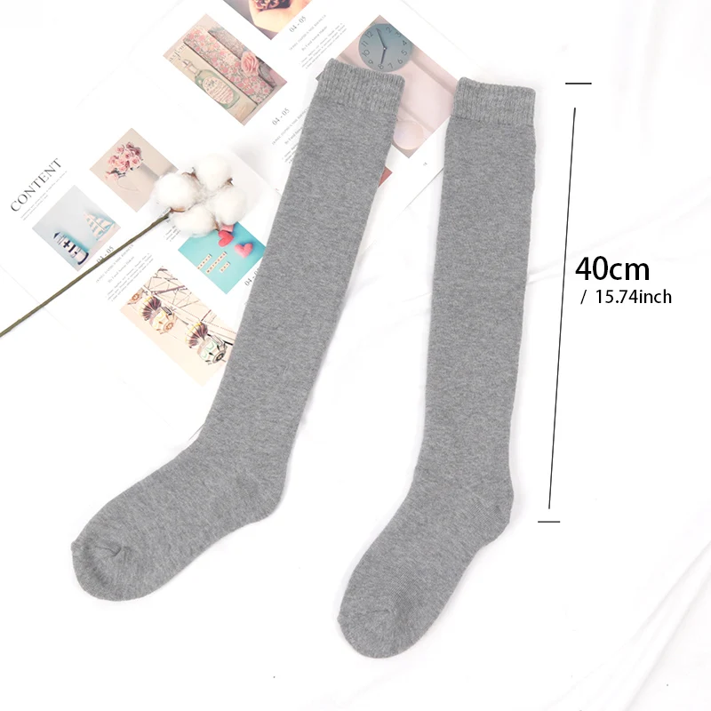 Mens Winter Compression Stocking Warm Hot Knee Long Leg Terry Thigh High Socks Cotton Thicken Cover Calf Male Socks Size 38-45