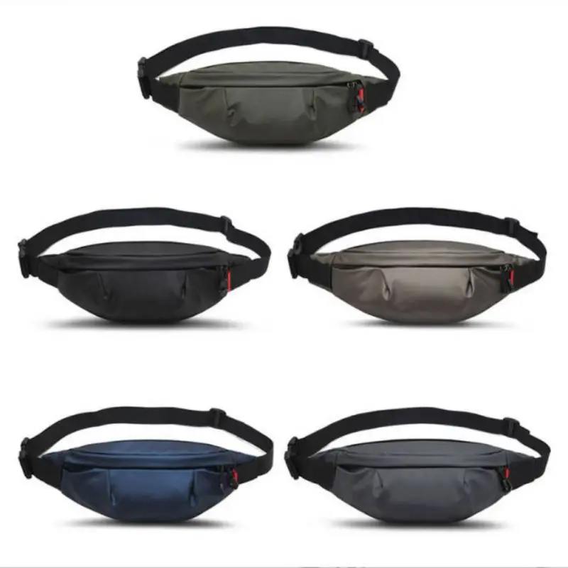 Waterproof Men's Fanny Pack Multi-functional Chest Bag Simple Shoulder Bag Sports Expandable Messenger Bag 6