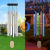 Solar Power Wind Chime Lamps Colorful Bubble Column Windbell Light Waterproof Outdoor Hanging Decorative Lights for Home Garden 1