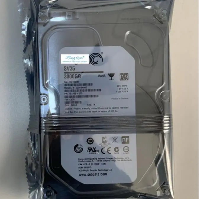 Для ST3000VX000 3TB desktop 7200 rpm 3T специально предназначенный для мониторинга SV35