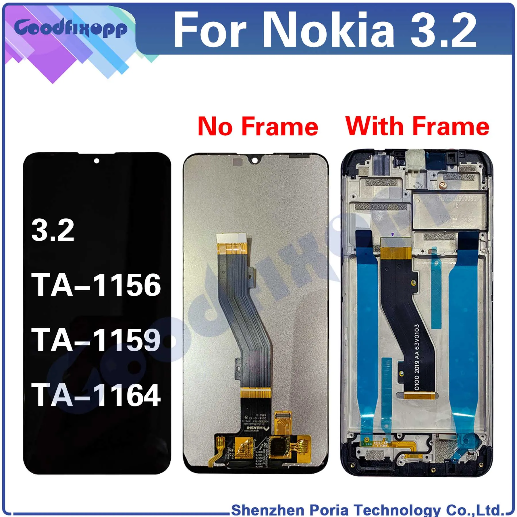 

ЖК-дисплей с сенсорным экраном и дигитайзером в сборе для Nokia 3,2 TA-1156 TA-1159 TA-1164, запасные части для ремонта