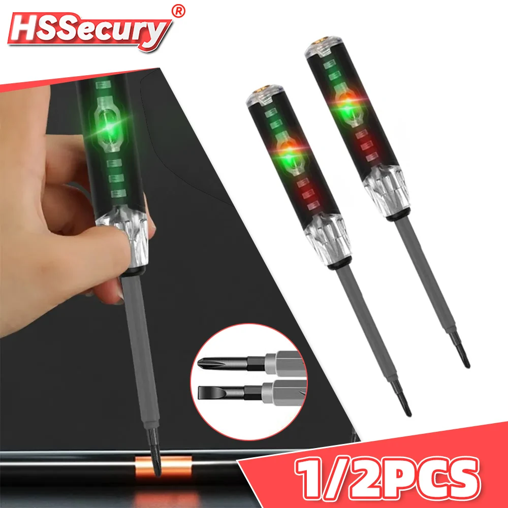 

Intelligent Voltage Tester Pen Induction Test Pen Power Detector Circuit Indicator Light Sensor Removable Screwdriver Hand Tools