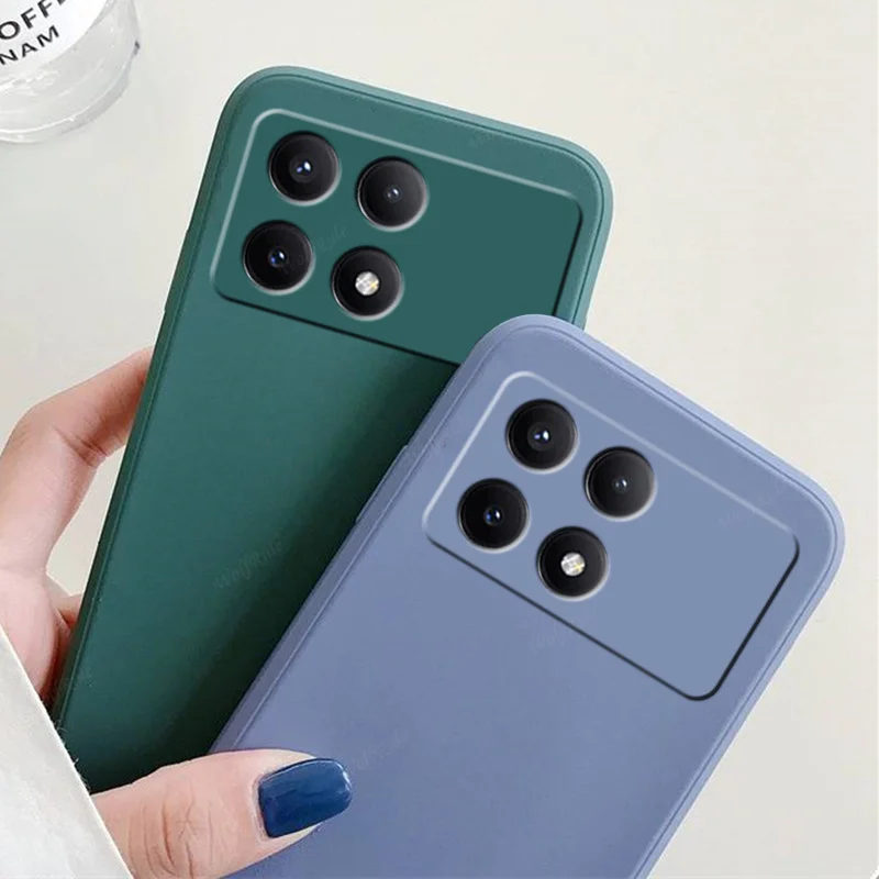 Liquid Silicone Phone Case For Xiaomi Poco X6 Pro Soft Cover_voghion.com