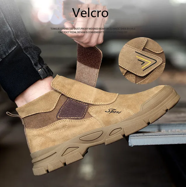 Ankle Boots Men's Designer Velcro Trainers Action Ankle