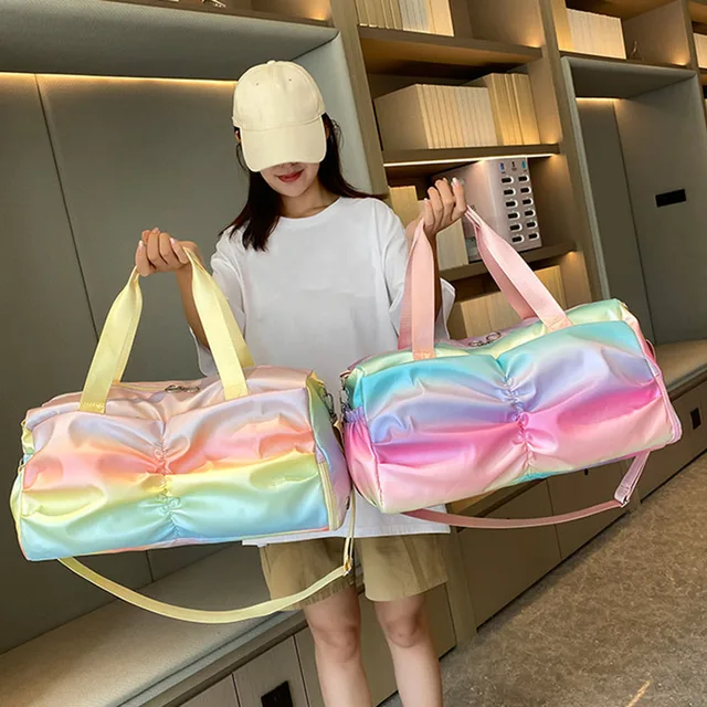 젖은 구획과 함께 다기능한 여성용 방수 대용량 요가 토트백