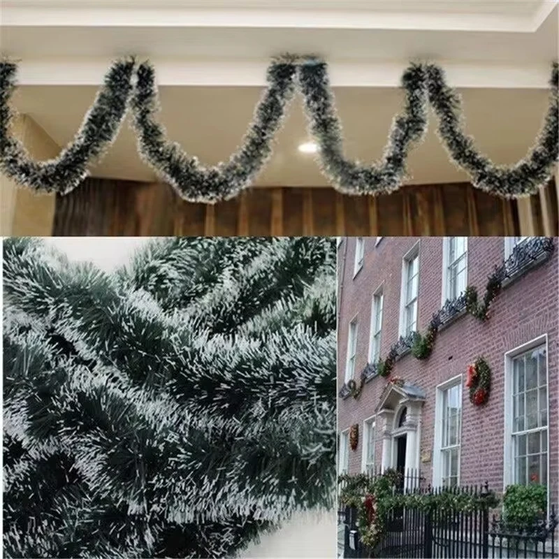 2M Christmas Eve Decoration Ribbon Garland Christmas Tree Kitchen Ornaments Wedding Party Prop 1PCS christmas decorations