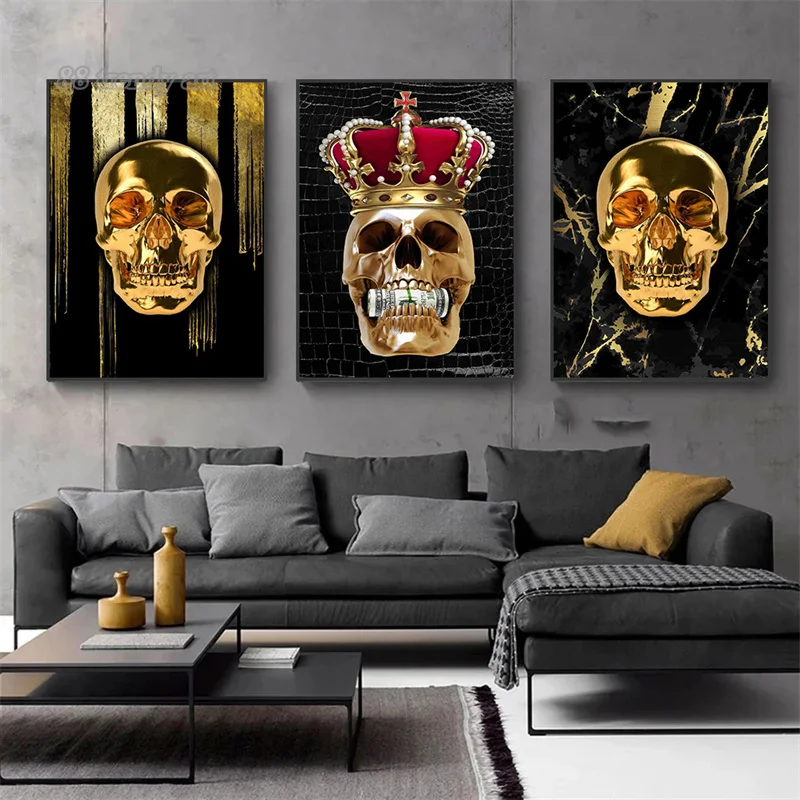 Wall Pictures Living Room Skull Wall Paintings Skull Skull Art