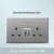 2Gang 13A USB C 18W