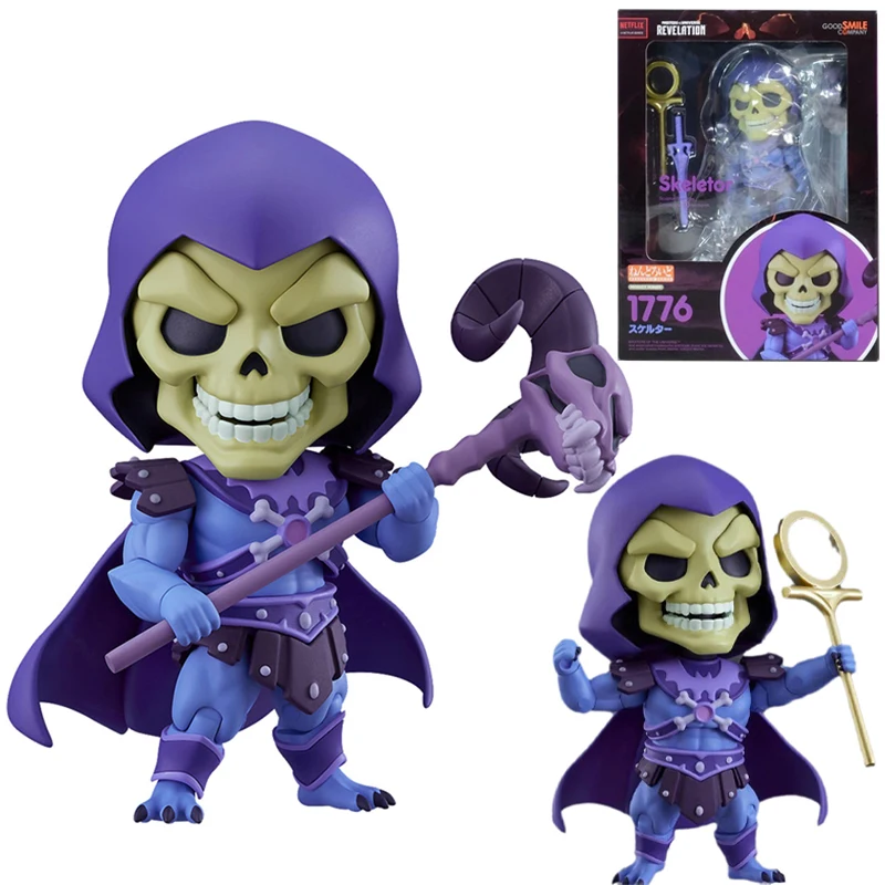

In Stock Original GOOD SMILE GSC 1776 NENDOROID Masters of The Universe Revelation Skeletor Anime Figure Model