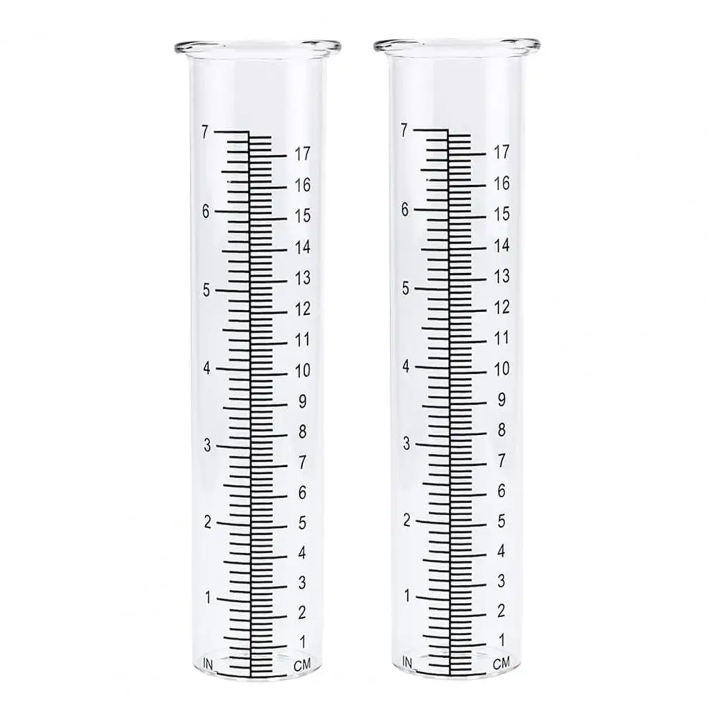 

Standard Inch Increments Rain Gauge Durable 8.3 Inch Plastic Rain Gauge Replacement Tube for Outdoor Garden Home Use Freeze