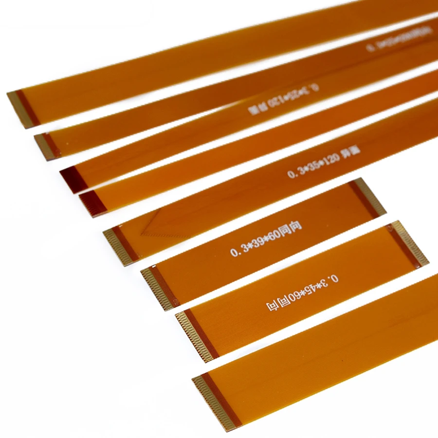 10 stücke/Los 0,3mm ffc/fpc flaches flexibles Kabel a-Typ Vorwärts richtung 60mm/100mm 13p/15p/17p/21p/23p für lvds mipi lcd bildschirm