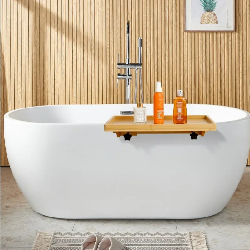 Multi-functional Wall-mounted Storage Device Luxury Bathtub Shelf Bathroom Bathtub Tray Bedroom Bedside Shelf Household Supplies