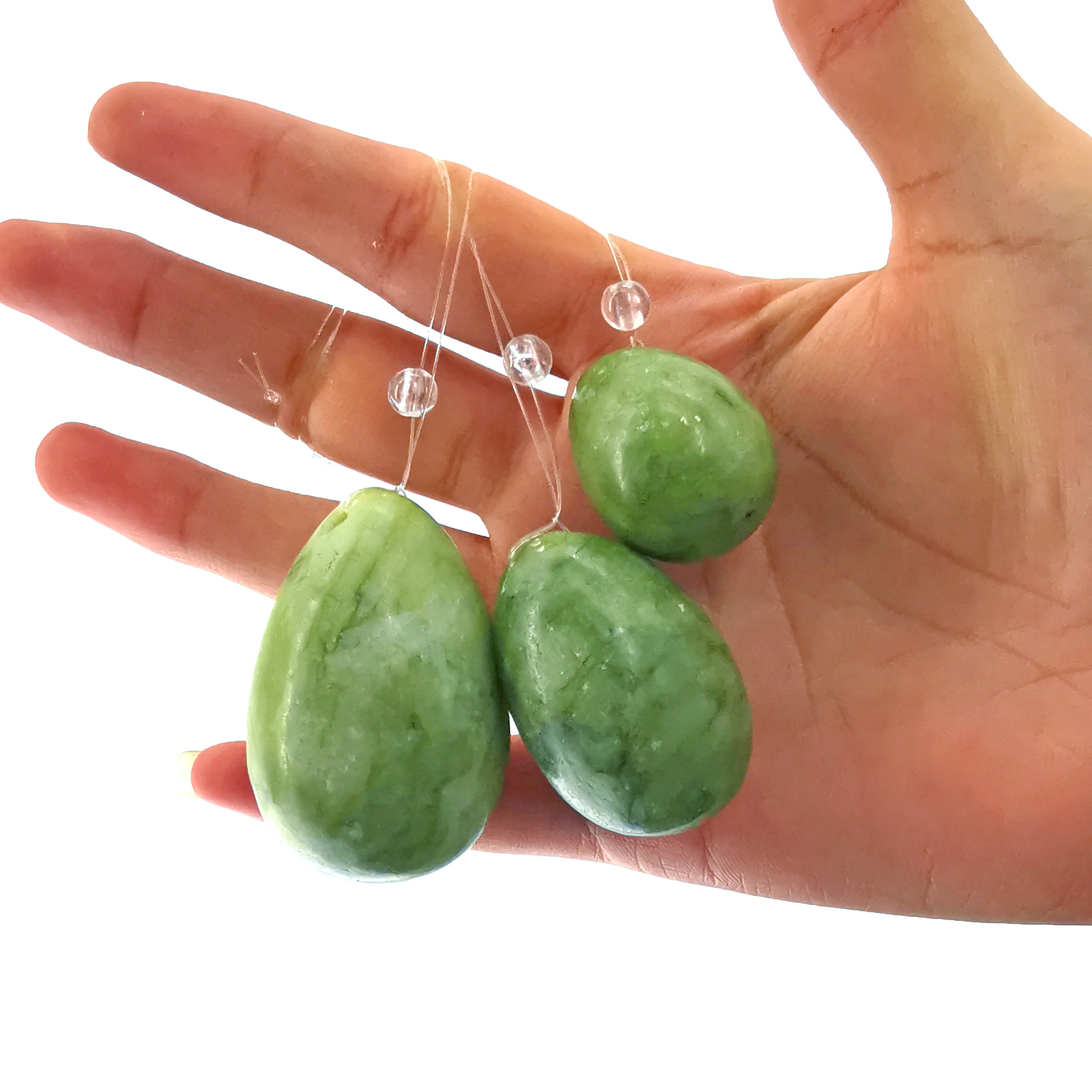 Natural Jade Egg Kegel Women Pelvic Floor Muscle Kegel Exercise Yoni Egg Massage ball Tightening Vaginal Ben Wa Ball kegel balls