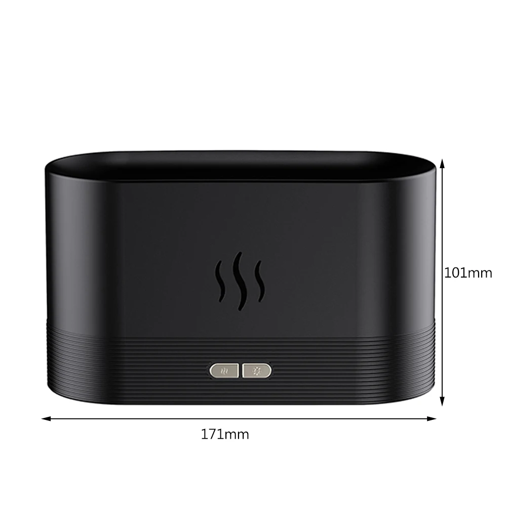 Mute Aroma Flame Diffuser 180ML Air Humidifier Ultrasonic Aromatherapy Cool Mist Maker Essential Oil Lamp Difusers For Home