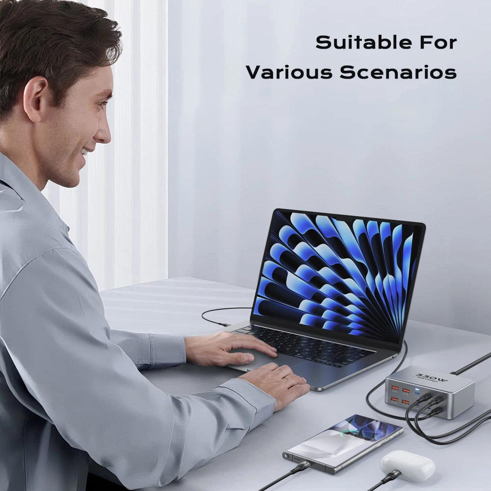 330W Multiport GaN Charger 6