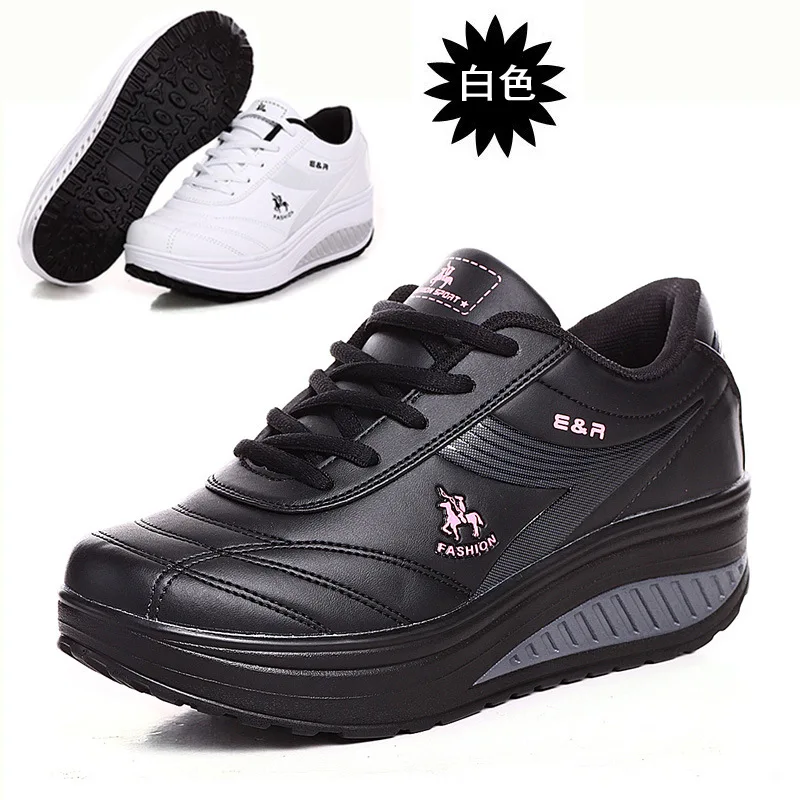 2024 Scarpe Dimagranti Moda Donna Scarpe Casual In Pelle Donna Lady Swing Shoes Primavera Autunno Fabbrica Scarpe Di Alta Qualità