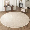 American Round Carpet Living Room Sofa Coffee Table Anti Fouling Carpets High End Retro Bedroom European Chair Anti Slip Rug 1