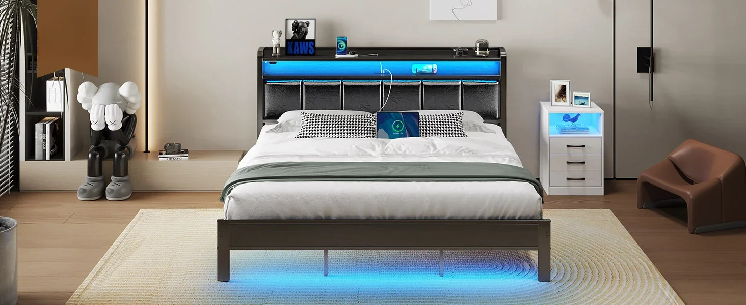 led bed frame