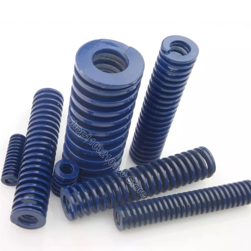 Molle Per Stampi A Carico Leggero Molla Di Compressione Blu Diametro Esterno 8 10 12 14 16 18 20 22 25 27 30 35 40 50mm Lunghezza 20 - 200mm - Foto 8