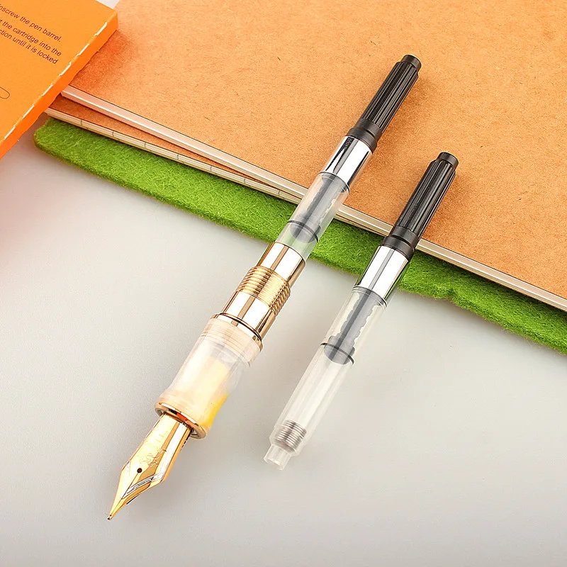 10Pc 2.6MM Small Hole Plastic Metal Ring Office School Writing Fountain Pen Ink Converter Reservoir Cartridges