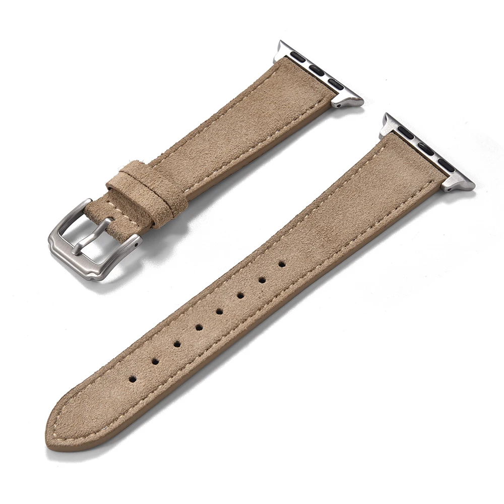 Vintage Suede Leather Watch Strap Bracelet