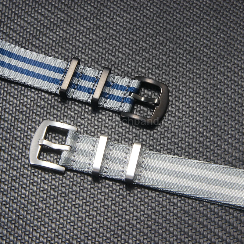 Vibrant Multi-Color Nylon Watch Strap - 20/22mm, Airy & Odor-Resistant