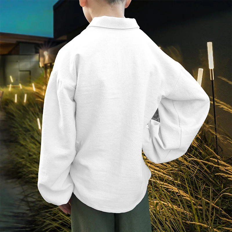 Boys Medieval Pirate Shirt Renaissance Costume Tops