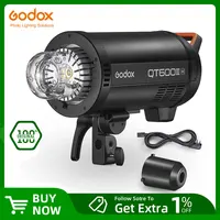 Godox QT600III 600W 1/8000s High Speed Sync Studio Flash Strobe Light Built in 2.4G Wirless System + 40W LED Modeling Bulb 1