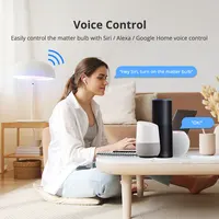 Zemismart WiFi Matter-certified LED Light Bulb RGBCW Smart E27 Dimmable Lamp 7W Siri Google Home Smartthings Alexa 2