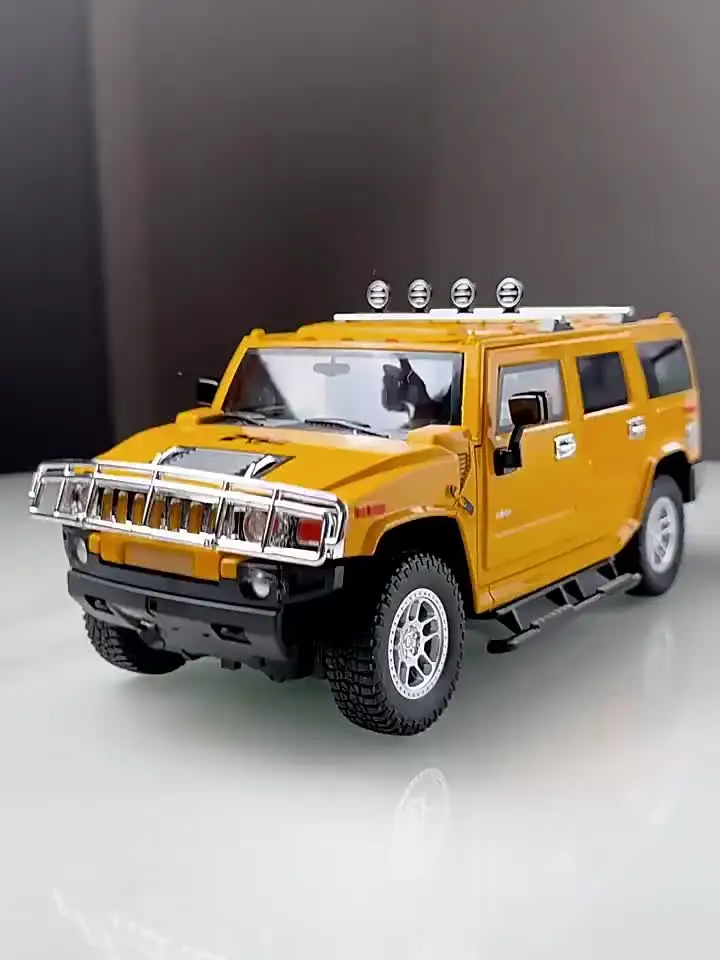 1:18 Hummer H2 Alloy Off Road Car Diecast Metal Model Sound And
