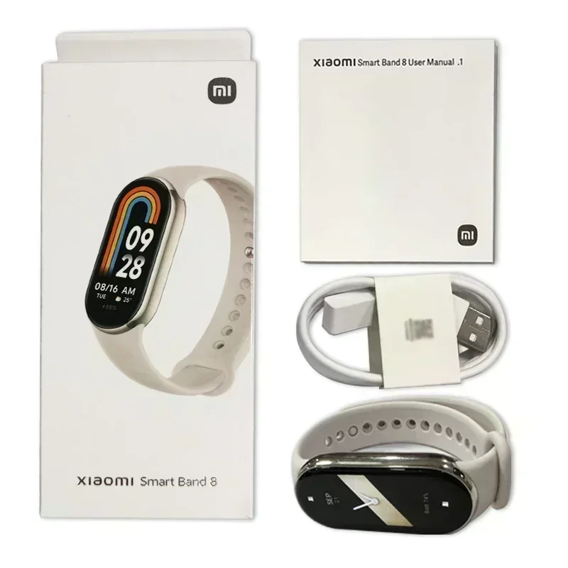 Global Version Xiaomi Band 8 1.62'' AMOLED Ultra Long Battery Life 16 Days Smart Bracelet 150+ Sport Modes smart band