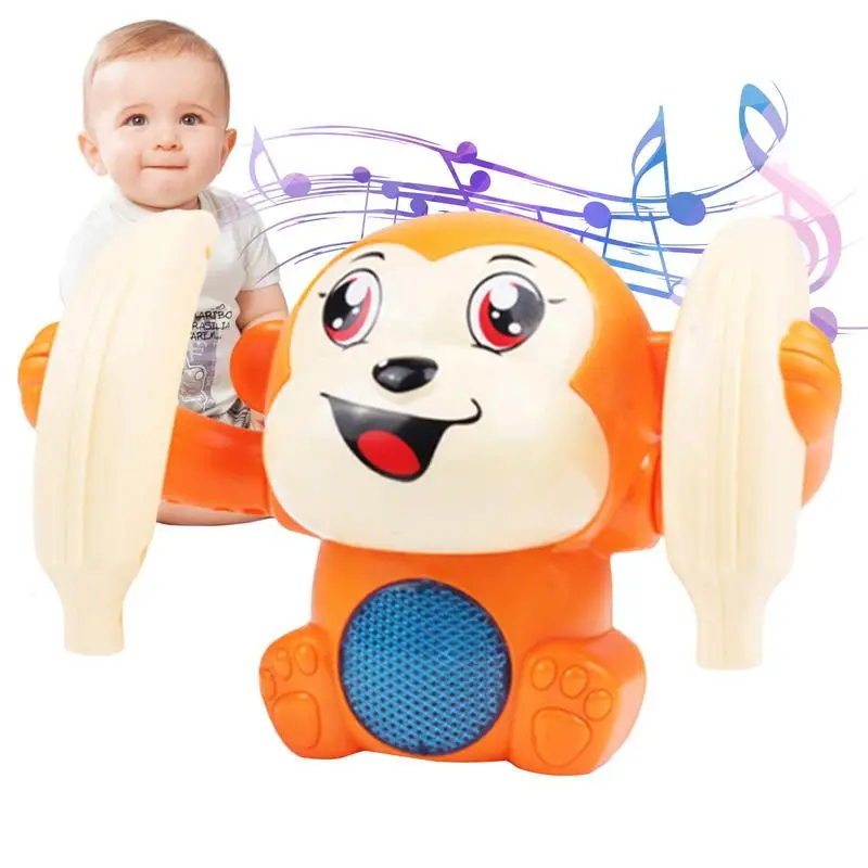 

Электрическая игрушка-обезьянка, милая обезьянка, кукла-животное, музыкальная игрушка с бананами, голосовое управление, детская музыкальная искусственная игрушка