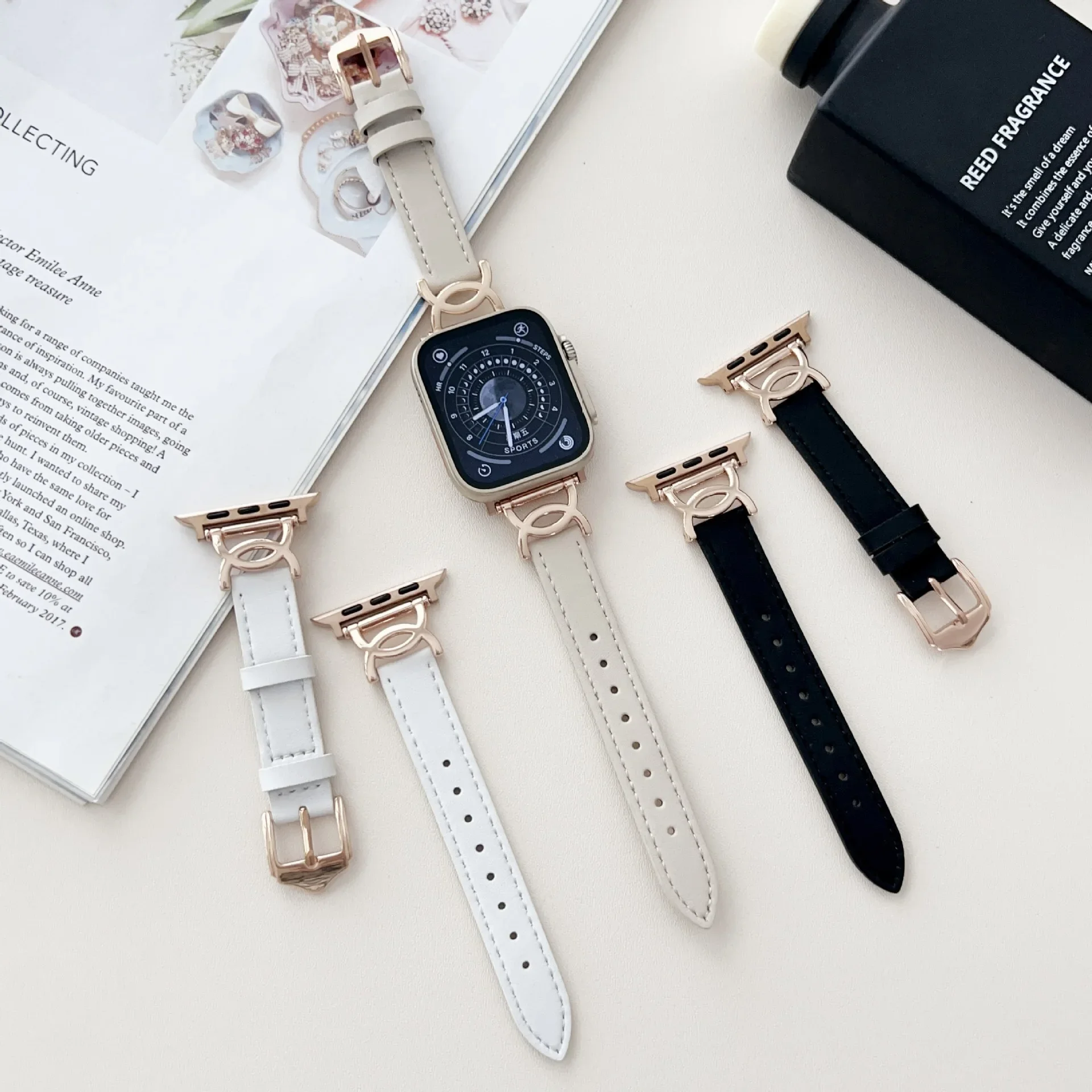 

Genuine Leather Strap For Apple Watch 8 band 38mm 40mm 41mm for iwatch 7 6 5 4 3 SE Replace Wrist Strap 42mm 44mm 45m Ultra 49mm