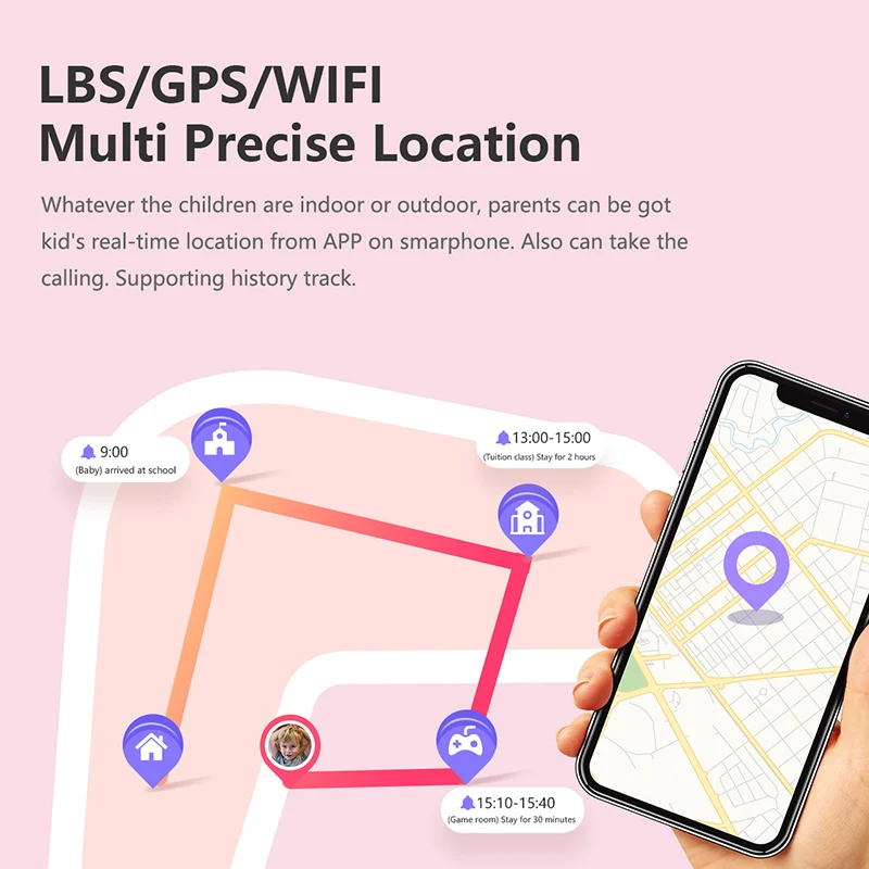 어린이 스마트 워치 전화 GPS 위치 와이파이 HD 영상 통화 SOS 통화, IP67 방수 카메라, Whatsapp 다운로드 스마트워치 LT21, 4G