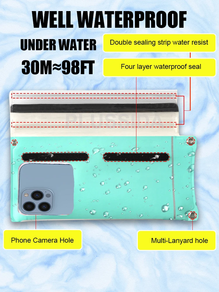 Universal Waterproof Phone Case Pouch – Premium Protection