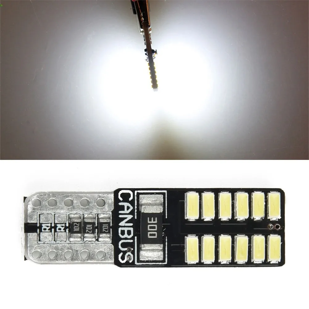 10PCS T10 W5W SMD 3014 24LED Car Wedge Clearance Lights Parking Light For Volvo S80L XC90 C70 V40 V50 XC60