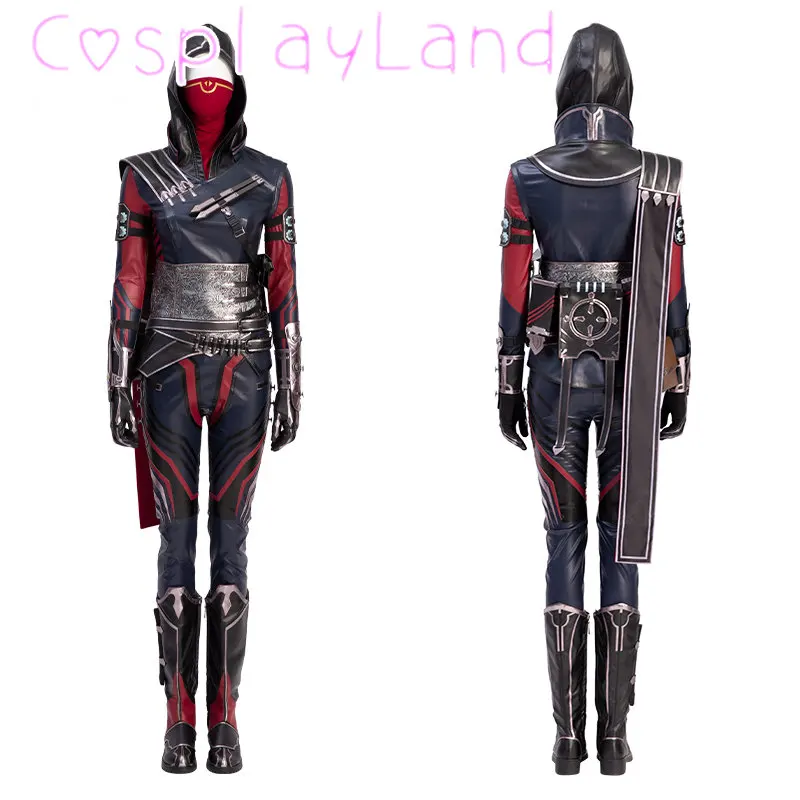 

Game Apex Wraith Cosplay Costume Halloween Suit Women Evil Spirit Fighter Outfit With Mask Battle Outfit With Accessories