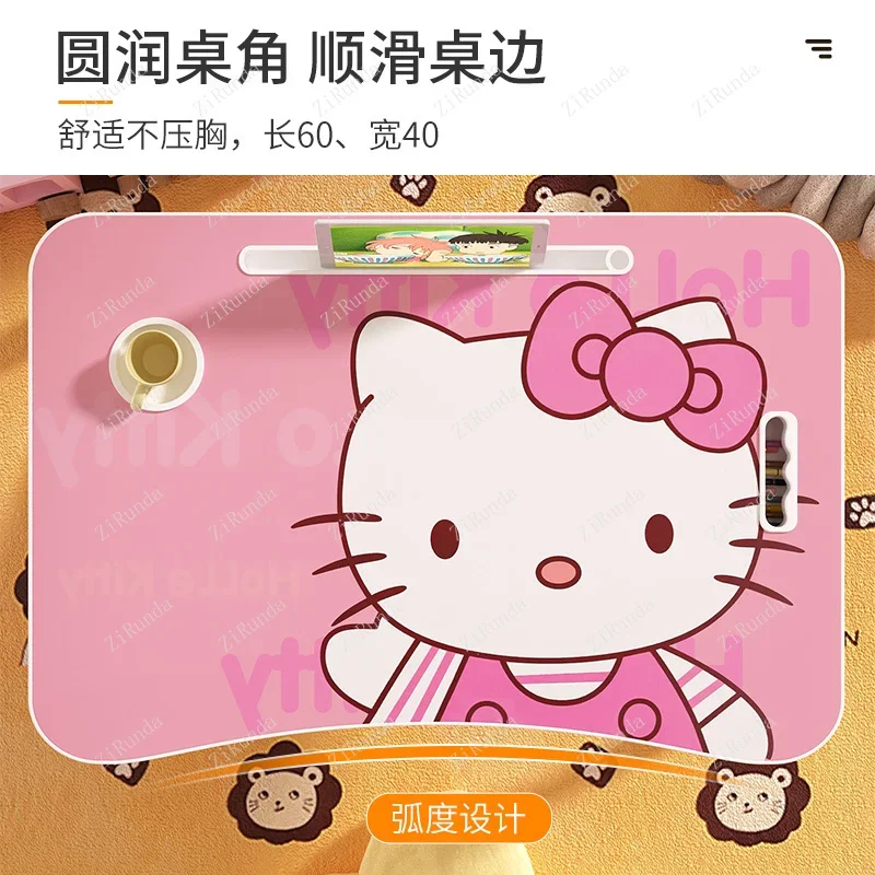L Children's Desk Writing Desk Study Table Baby Early Education Table Handmade Foldable Cartoon on Bed Small