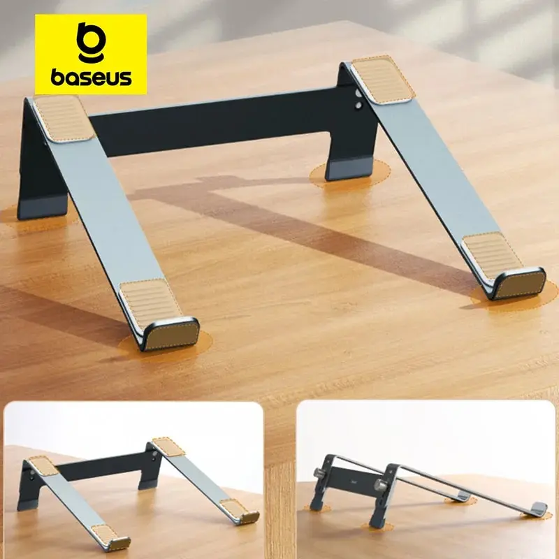 Laptop Stand Baseus Adjustable Aluminum Portable Notebook Support Macbook Air Pro Computer Stand Cooling Bracket