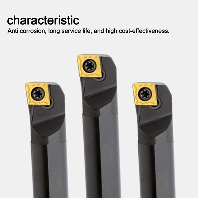1PCS S08K S10K S12M S16Q S20R SCLCR06 SCLCR09 Metal Turning Tool Holder CNC Lathe Cutter Tool SCLCL CCMT Carbide Insert