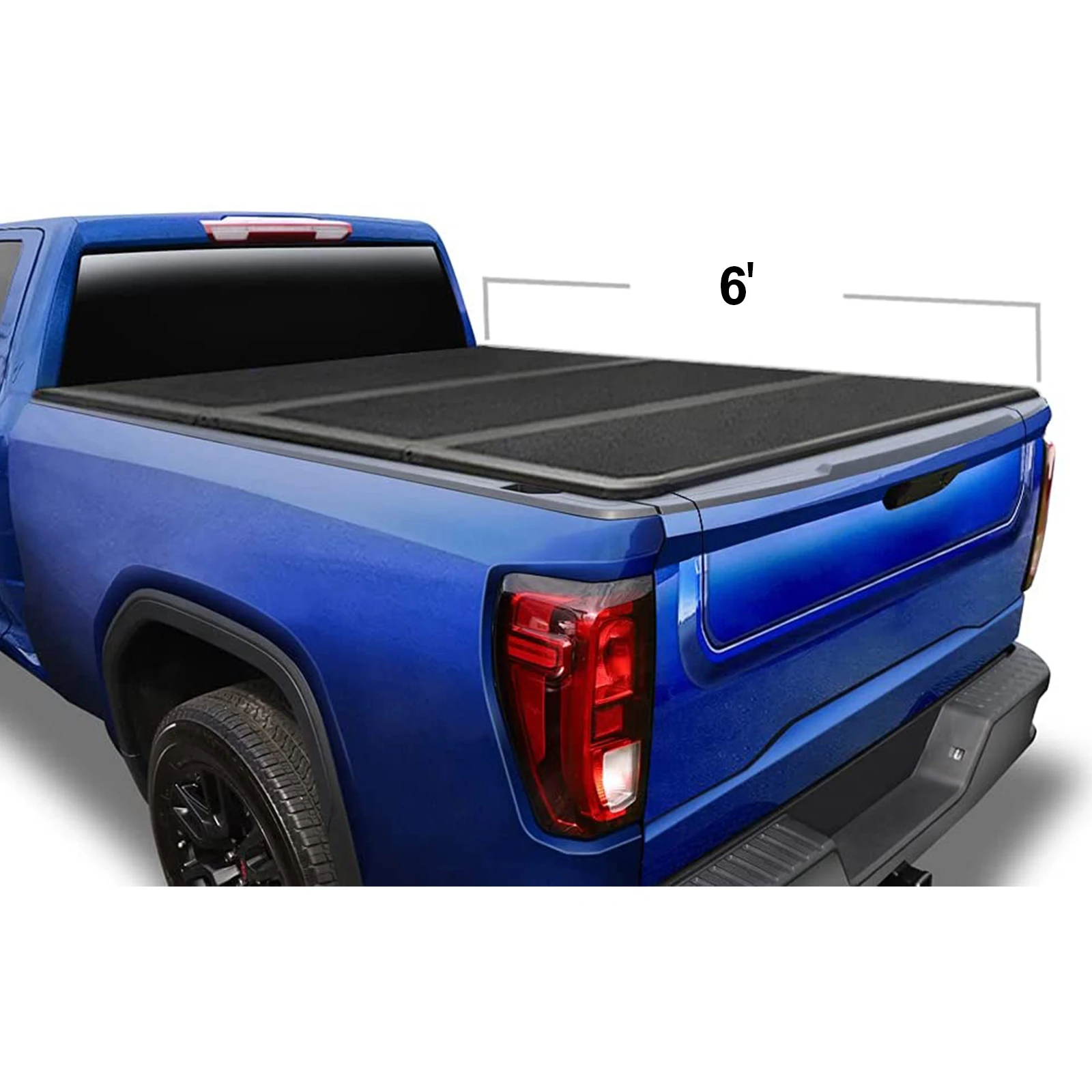 

Жесткая трехскладная крышка Tonneau для Triton для Chevrolet GMC дополнительно короткая кровать 6,6 футов