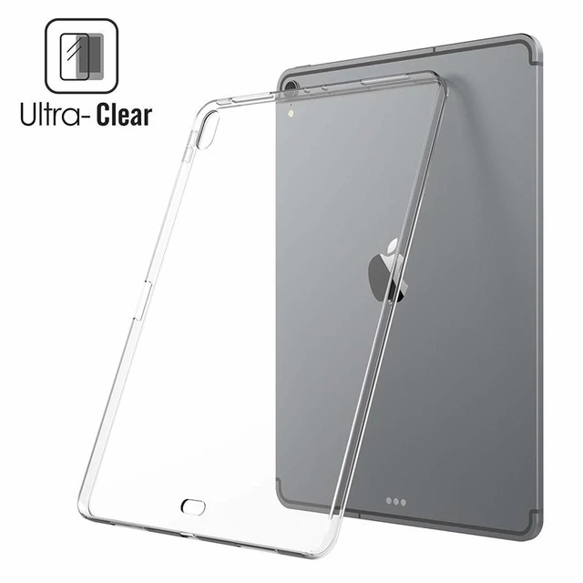 Case for iPad Pro 12.9 2021 M1 2020 Soft Flexible Bumper Clear TPU Rubber  Back Cover Protector for iPad 12.9 2015/2017/2018 case - AliExpress