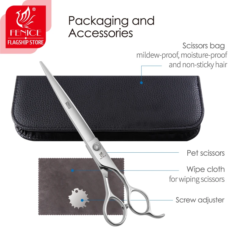 Dog Grooming Scissors 6/6.5/7/7.5 inch Pet Grooming Scissors For Pet Groomers Household Use